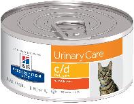 Šlapias kačių maistas Hill's c/d Multicare Urinary Care, vištiena, 0.156 kg