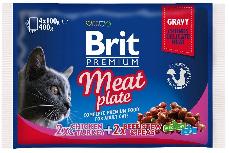 Šlapias kačių maistas Brit Premium Meat Plate Gravy, vištiena, 0.4 kg, 4 vnt.