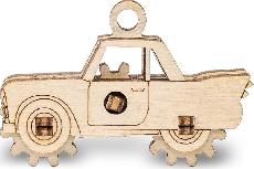 Medinė dėlionė Eco-Wood-Art Car 519204, 1.4 cm, medžio, 10 vnt.