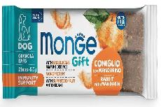 Skanėstas šunims Monge Gift Granola Bars Immunity Support Rabbit With Mandarin, triušiena, 0.12 kg, 2 vnt.