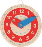 Edukacinis žaislas Goki Learning Clock 58485, ruda/raudona