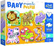 Dėlionė Trefl Baby Progressive Puzzle Safari 44002, įvairių spalvų, 22 vnt.