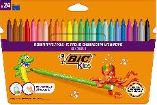 Flomasteriai Bic Kids Couleur, vienpusiai, 24 vnt.