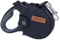 Automatinis pavadėlis Amiplay Cambridge, juodas, L 5m