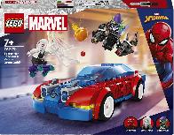 Konstruktorius LEGO® Marvel Žmogaus voro lenktyninis automobilis ir venomizuotas Žaliasis goblinas 76279