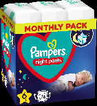 Sauskelnės nakčiai Pampers Night Pants, 6 dydis, 15 - 36 kg, 76 vnt.