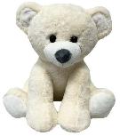 Pliušinis žaislas meška Tulilo Teddy Bear, kreminė, 37 cm