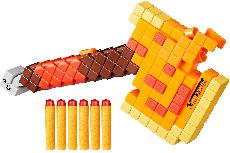 Strėles šaudantis kirvis su kulkomis Hasbro Nerf Minecraft Firebrand F8953