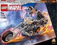 Konstruktorius LEGO® Marvel Tamsos baikerio robotas ir motociklas 76245, 264 vnt.