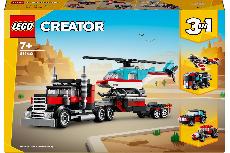 Konstruktorius LEGO® Creator Bortinis sunkvežimis su sraigtasparniu 31146