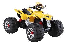 Vaikiškas elektrinis keturratis Quad Bike, geltona