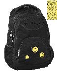 Mokyklinė kuprinė Paso Smiley SM24LG-2708, juoda, 41 cm x 31 cm x 18 cm