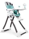 Maitinimo kėdutė EcoToys Feeding Chair, balta/žalia/pilka