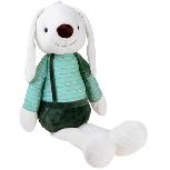 Pliušinis žaislas Bunny ZA4400, baltas/žalias, 60 cm