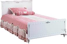 Vaikiška lova viengulė Kalune Design Single Bedstead Romantica, balta, 212 x 125 cm, be patalynės dėžės, be čiužinio