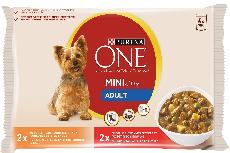 Šlapias šunų maistas Purina One Mini Adult, 0.4 kg, 4 vnt.