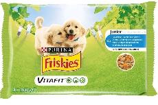 Šlapias šunų maistas Friskies, vištiena, 0.4 kg, 4 vnt.