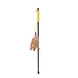 Žaislas katėms ant pagaliuko Flamingo Dangler, rudas/juodas, 50 cm