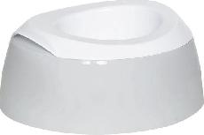 Naktipuodis LUMA Potty, pilkas, 13 cm x 26.5 cm x 24 cm