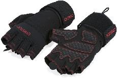 Treniruočių pirštinės Gymstick Workout Gloves, juoda/raudona, L/XL