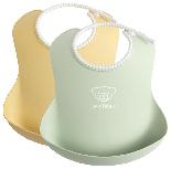 Seilinukas BabyBjorn Soft, powder yellow / powder green, plastikas, 4 mėn., 2 vnt.