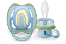 Čiulptukas Philips Avent Ultra Air Deco, 0 mėn., mėlyna