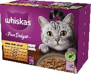 Šlapias kačių maistas Whiskas Pure Delight, vištiena/kalakutiena/antiena, 0.085 kg, 12 vnt.