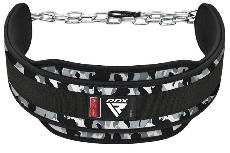 Sunkiosios atletikos diržas RDX T7 Pro Dipping Belt WDB-T7CG, pilka