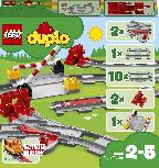 Konstruktorius LEGO Duplo Traukinių bėgiai 10882, 23 vnt.