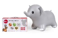 Šokinėjimo kamuolys Bo. Jumping Animal Elephant 8010ML, 42 cm, pilka