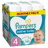 Sauskelnės Pampers Active Baby, 4 dydis, 14 kg, 180 vnt.