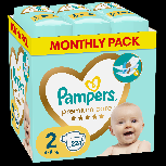 Sauskelnės Pampers Premium Care, 2 dydis, 4 - 8 kg, 224 vnt.