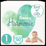 Sauskelnės Pampers Harmonie, 1 dydis, 2 - 5 kg, 50 vnt.