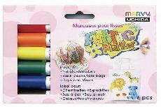 Flomasteriai Marvy Fabric Marker, vienpusiai, 6 vnt.