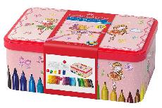 Flomasteriai Faber Castell Connector Felt Tip Pen Set Ballerina, vienpusiai, 45 vnt.