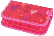 Penalas Herlitz Sweet Hearts, 20.5 cm x 14 cm, raudona/rožinė