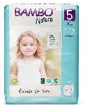 Sauskelnės Bambo Nature Classic, 5 dydis, 18 kg, 22 vnt.