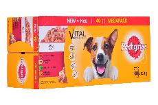 Šlapias šunų maistas Pedigree Vital Protection Mix In Jelly, 40 x 100g