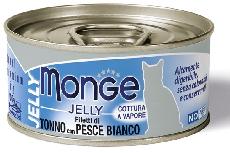 Šlapias kačių maistas Monge Jelly Adult, tunas, 0.08 kg