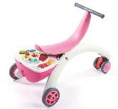 Stumiamas žaislas Tiny Love Walk Behind & Ride-On, 59 cm, EN, balta/rožinė