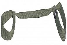 Dirželis aerobikos kilimėliui Airex Yoga Shoulder Strap GURT02, alyvuogių žalia, 173 cm x 3.8 cm x 0.25 cm