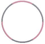 Gimnastikos lankas Schildkrot Fitness Fitness-Hoop, 90 cm, 0.8 kg, rožinė/pilka