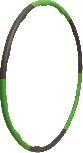 Gimnastikos lankas Schildkrot Fitness Hula Hoop, 100 cm, 1.2 kg, juoda/žalia