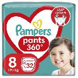 Sauskelnės-kelnaitės Pampers Pants, 8-15 dydis, 19 kg, 32 vnt.