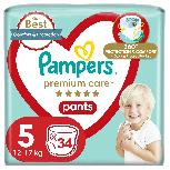 Sauskelnės-kelnaitės Pampers Premium Care Pants, 5 dydis, 11 - 16 kg, 34 vnt.