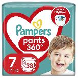 Sauskelnės-kelnaitės Pampers Pants, 7 dydis, 17 kg, 38 vnt.