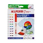 Flomasteriai Alpino Crea+ Textil Marker, vienpusiai, 10 vnt.