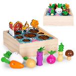 Lavinimo žaislas EcoToys Vegetable Garden Farm ME513, 6.2 cm, įvairių spalvų