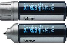 Teksto žymeklis Schneider Maxx 278 65S127854, 0.8 mm, sidabro