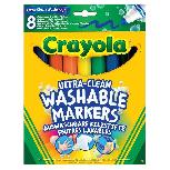 Flomasteriai Crayola Super Washable, vienpusiai, 8 vnt.